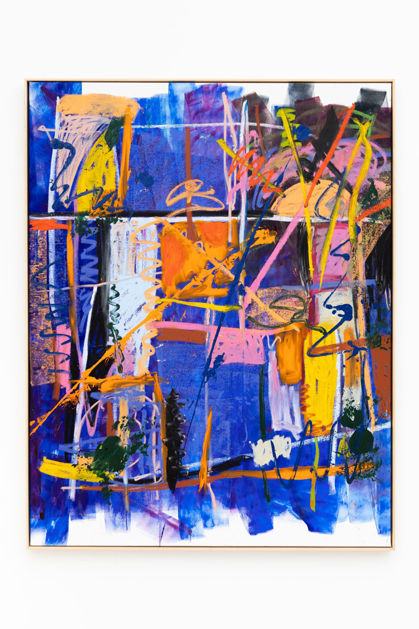 Not yet titled 215 x 170 cm 2019 oil and oil pastel on canvas
