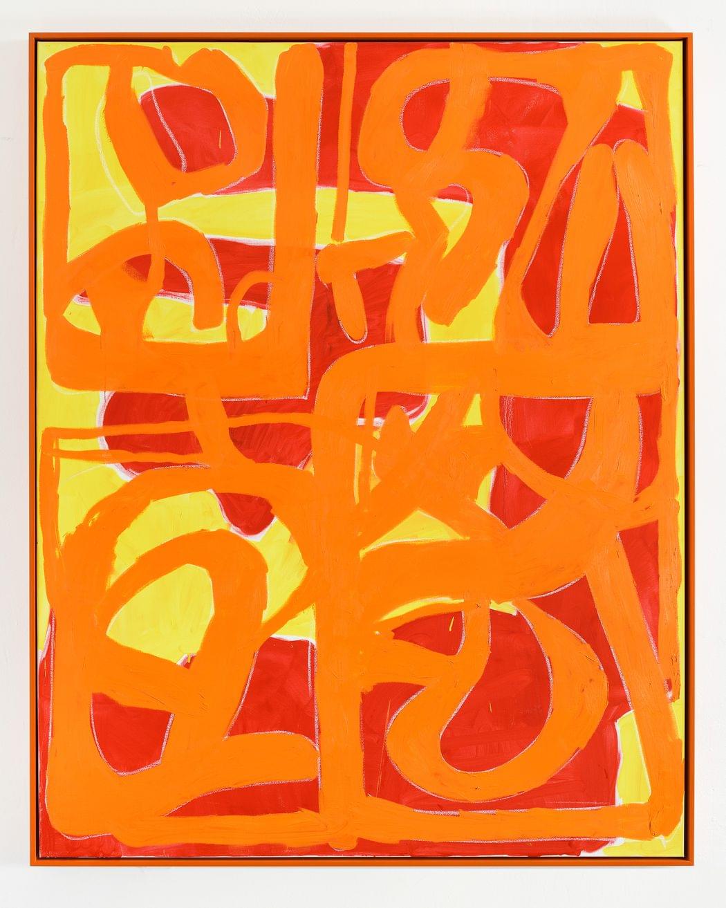 Not yet titled 2 215 x 170 cm 2019 oil and oil pastel on canvas