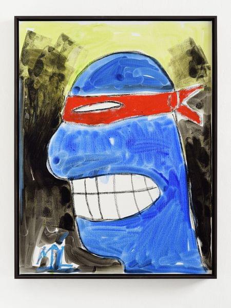 Untitled TMNT 108 x 80 cm 2018 oil and oil pastel on canvas
