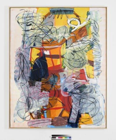 Untitled from the Blue Series 180 x 145 cm 2018 acrylic on cotton