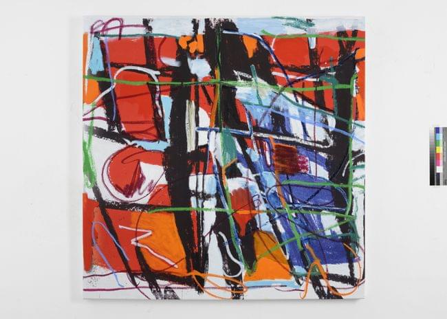 Untitled Pirate 45 x 30 cm 2018 oil and oil pastel on canvas