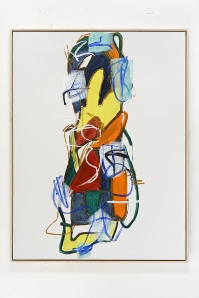 The Genius 215 x 170 cm 2018 oil and oil pastel on canvas