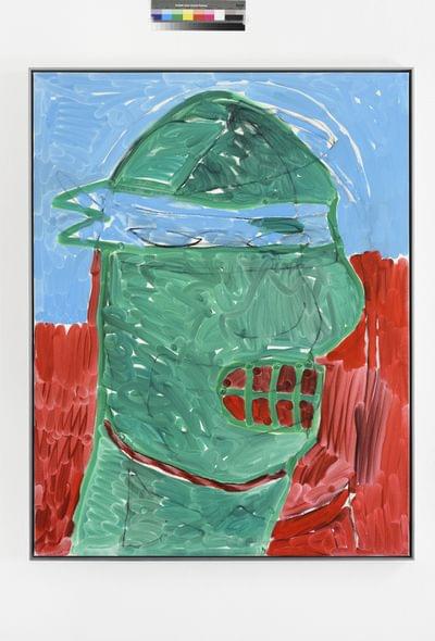 Untitled TMNT 108 x 80 cm 2018 oil and oil pastel on canvas